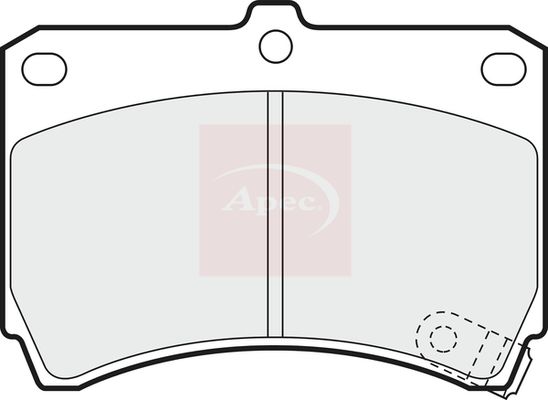 Apec Brake Pads Set PAD684 - image 2