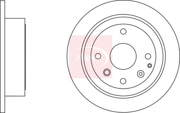 Apec Brake Disc DSK2485 - image 2