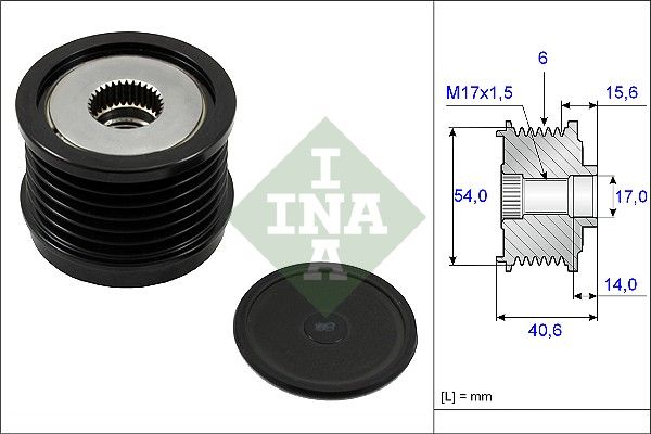 INA Overrunning Alternator Pulley 535023010 - image 2