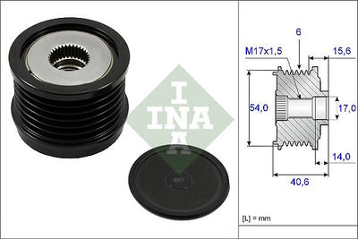INA Overrunning Alternator Pulley 535023010
