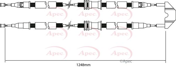 Apec Handbrake Cable CAB1450 - image 2