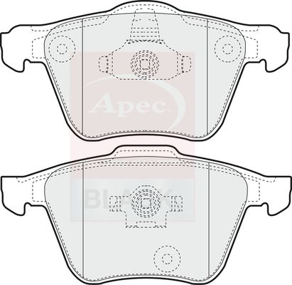 Apec Brake Pads Set PAD1335B - image 2