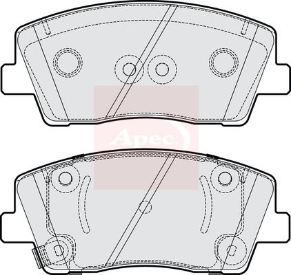 Apec Brake Pads Set PAD2264 - image 2