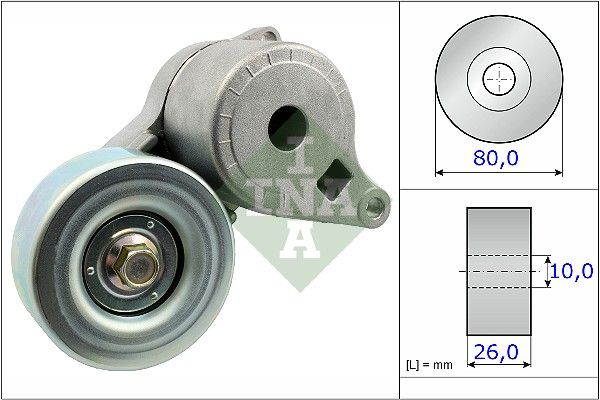 INA Drive Belt Tensioner Pulley 534050910 - image 2