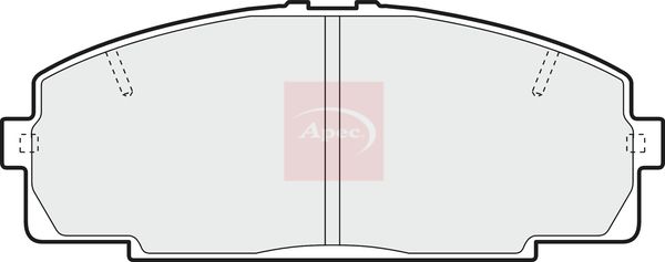 Apec Brake Pads Set PAD1371 - image 2