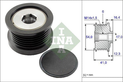 INA Overrunning Alternator Pulley 535025910