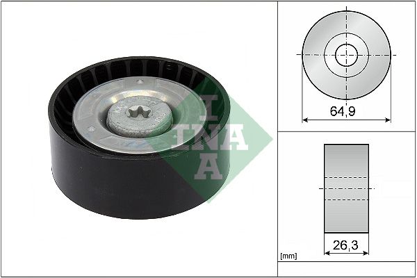 INA Drive Belt Deflection Guide Pulley 532090510 - image 2