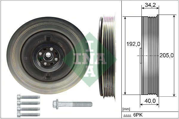 INA Crankshaft Pulley (tvd) 544050420 - image 2