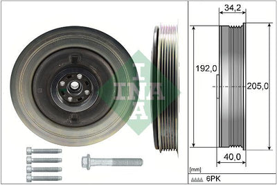 INA Crankshaft Pulley (tvd) 544050420