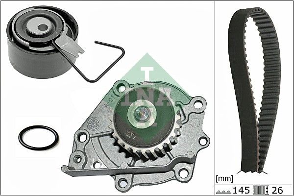 INA Timing Belt Kit & Water Pump 530037630 - image 2