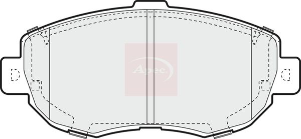 Apec Brake Pads Set PAD863 - image 2
