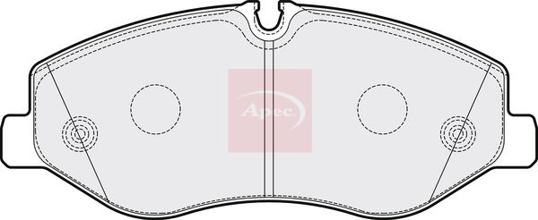 Apec Brake Pads Set PAD2051 - image 2