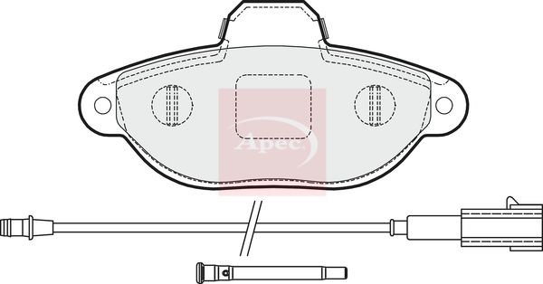 Apec Brake Pads Set PAD1627 - image 2