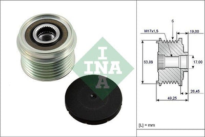 INA Overrunning Alternator Pulley 535023310