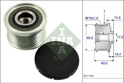 INA Overrunning Alternator Pulley 535025410