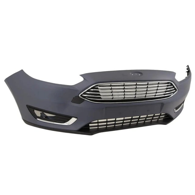Fits Ford Focus 2015-2018 Front Bumper Complete Kit With Grilles No PDC or Washer Holes Primed - image 3