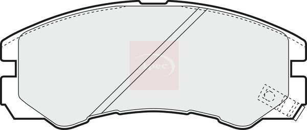 Apec Brake Pads Set PAD1036 - image 2