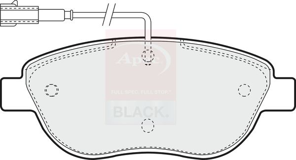Apec Brake Pads Set PAD1293B - image 2