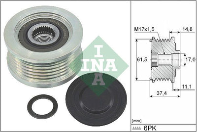INA Overrunning Alternator Pulley 535034810
