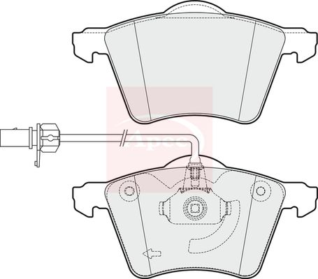 Apec Brake Pads Set PAD2009 - image 2