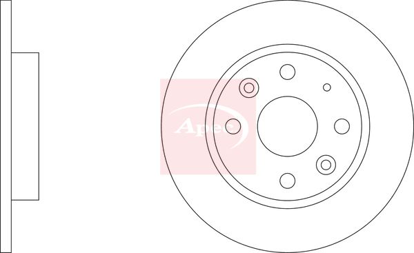 Apec Brake Disc DSK304 - image 2