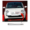 Fits Fiat 500 2008-2015 Front Bumper Upper Moulding Chrome Passenger Side  thumbnail