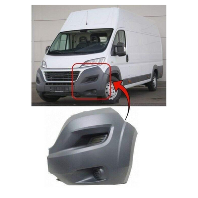 Fits Fiat Ducato 2014-2017 Front Bumper End Corner No Fog Hole / Wheel Extension Left