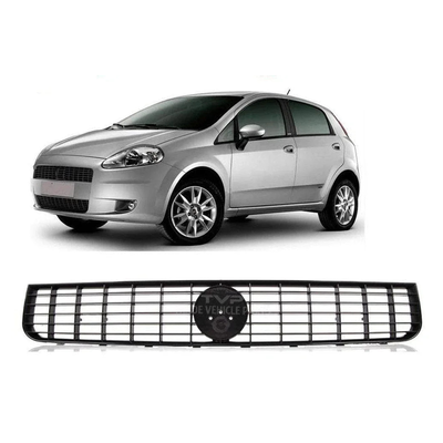 Fits Fiat Grande Punto 2005-2011 Front Top Radiator Grille Black Between Headlights