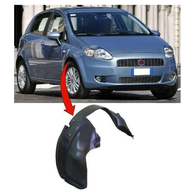 Fits Fiat Grande Punto 2006-2010 Front Wing Arch Liner Splashguard Driver Side