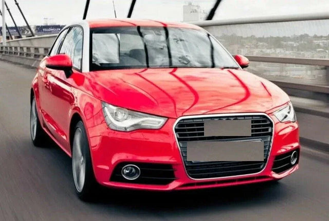 Fits Audi A1 2010-2015 Front Bumper Fog Grille With Fog Hole Chrome Bezel Twin Slat Moulding Driver Side - image 2