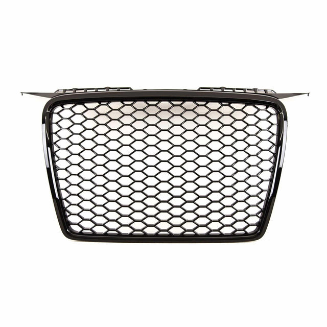 Fits Audi A3 2004-2008 Main Grille Gloss Black With Emblem Holder Rs Look - image 3