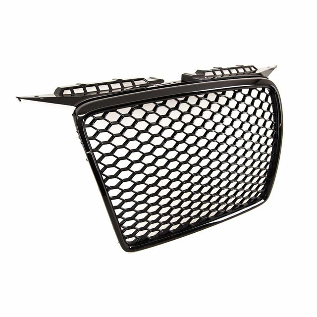 Fits Audi A3 2004-2008 Main Grille Gloss Black With Emblem Holder Rs Look - image 4