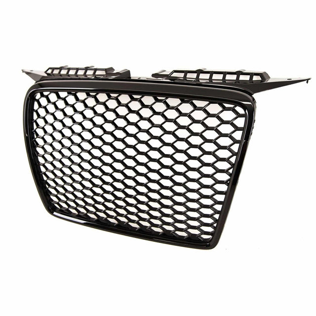 Fits Audi A3 2004-2008 Main Grille Gloss Black With Emblem Holder Rs Look - image 5