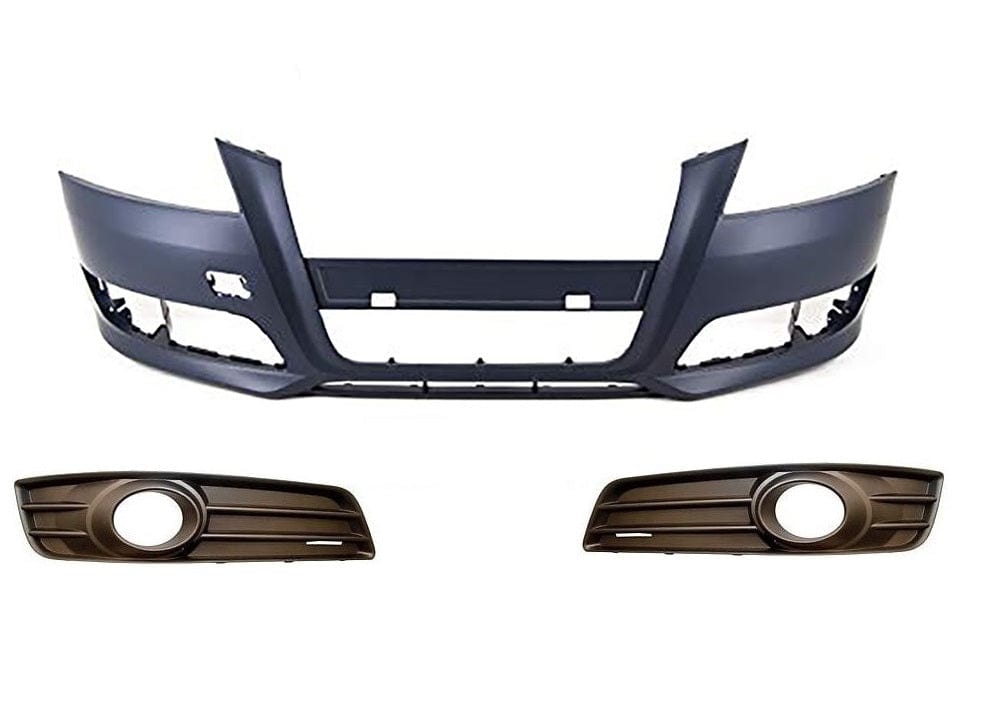 Fits Audi A3 2008-2012 Front Bumper Kit Primed Not For S Line