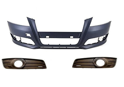 Fits Audi A3 2008-2012 Front Bumper Kit Primed Not For S Line - tradevehicleparts.co.uk