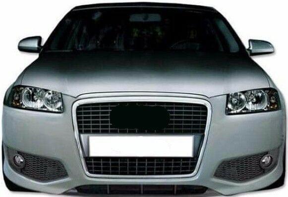 Fits Audi A3 S3 2006-2008 Front Bumper Fog Grille With Lamp Hole Pair Left & Right - image 2