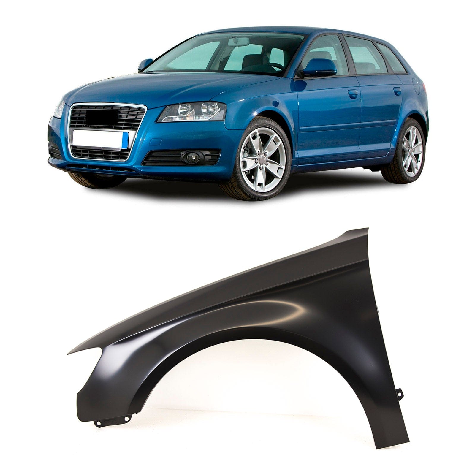 Fits Audi A3/S3 Hatchback 2012-2020 Hatchback Front Wing Steel Primed Passenger Side