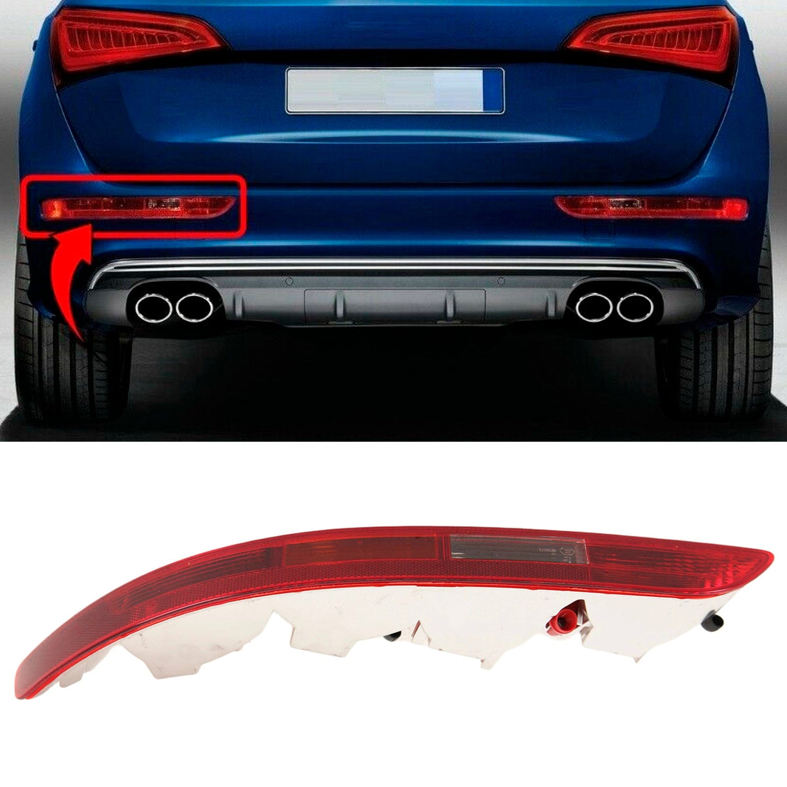 Fits Audi Sq5 2012-2017 Rear Light Lamp Bumper Mounted Passenger Side