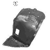 Fits BMW 3 2005-2012 Front Wing Front Splashguard E90 Front Section Right Primed thumbnail