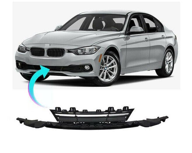 Fits BMW 3 Series F30/F31 2015-2019 Front Bumper Grille Centre Section Mat Black Not M Sport Models - image 2