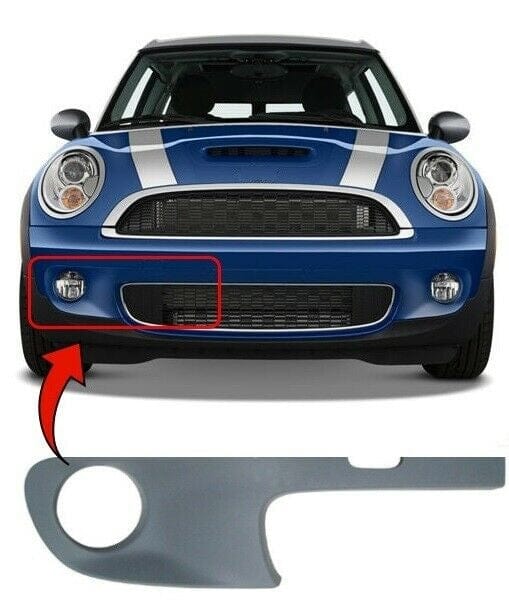 Fits BMW Mini Ii Cabriolet Cooper S R57 2009-2015 Clubman Cooper S R56 2007-2014 Front Bumper Grille Fog Grille With Fog Lamp Hole Right Side