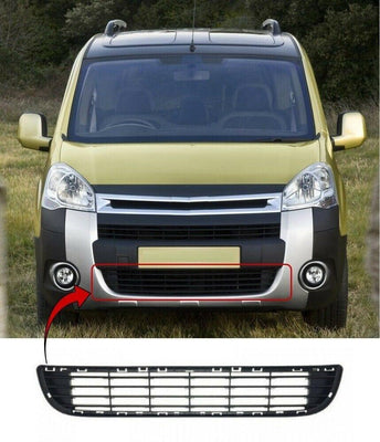 Fits Citroen Berlingo 2008-2012 Front Lower Centre Bumper Grille - tradevehicleparts.co.uk