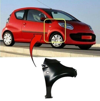 Fits Citroen C1 2005-2014 Front Wing Driver Side Primed - tradevehicleparts.co.uk