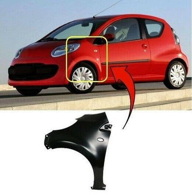 Fits Citroen C1 2005-2014 Front Wing Passenger Side Primed - tradevehicleparts.co.uk