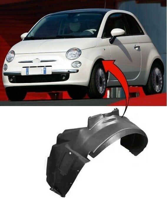 Fits Fiat 500 2008-2015 Front Wing Arch Liner Splashguard Passenger Side  - image 2