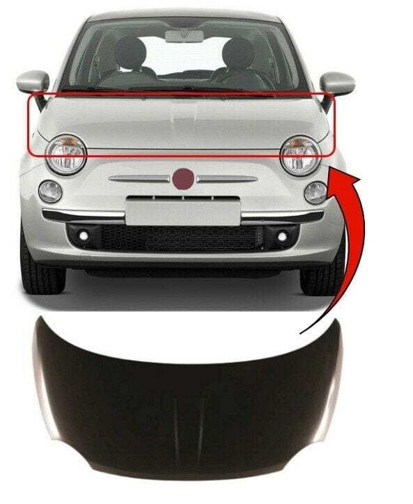 Fits Fiat 500 2008-2016 Bonnet Primed