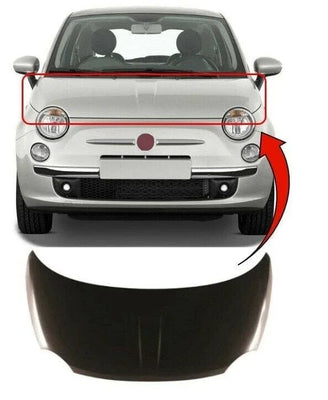 Fits Fiat 500 2008-2016 Bonnet Primed - tradevehicleparts.co.uk