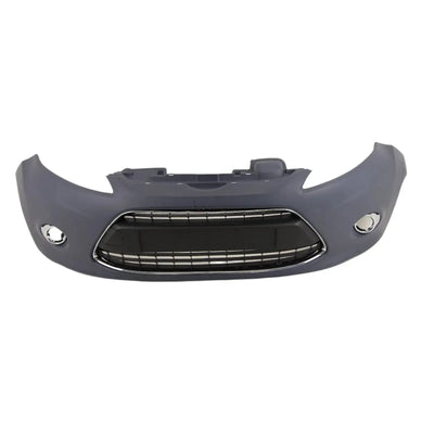 Fits Ford Fiesta 2008-2012 Front Bumper Kit Complete Primed With Chrome Frame - tradevehicleparts.co.uk