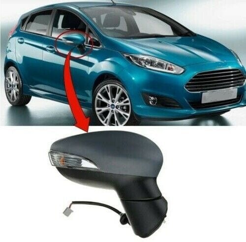 Fits Ford Fiesta 2013-2017 Door Wing Mirror Heated Electric Primed Right Manual Fold