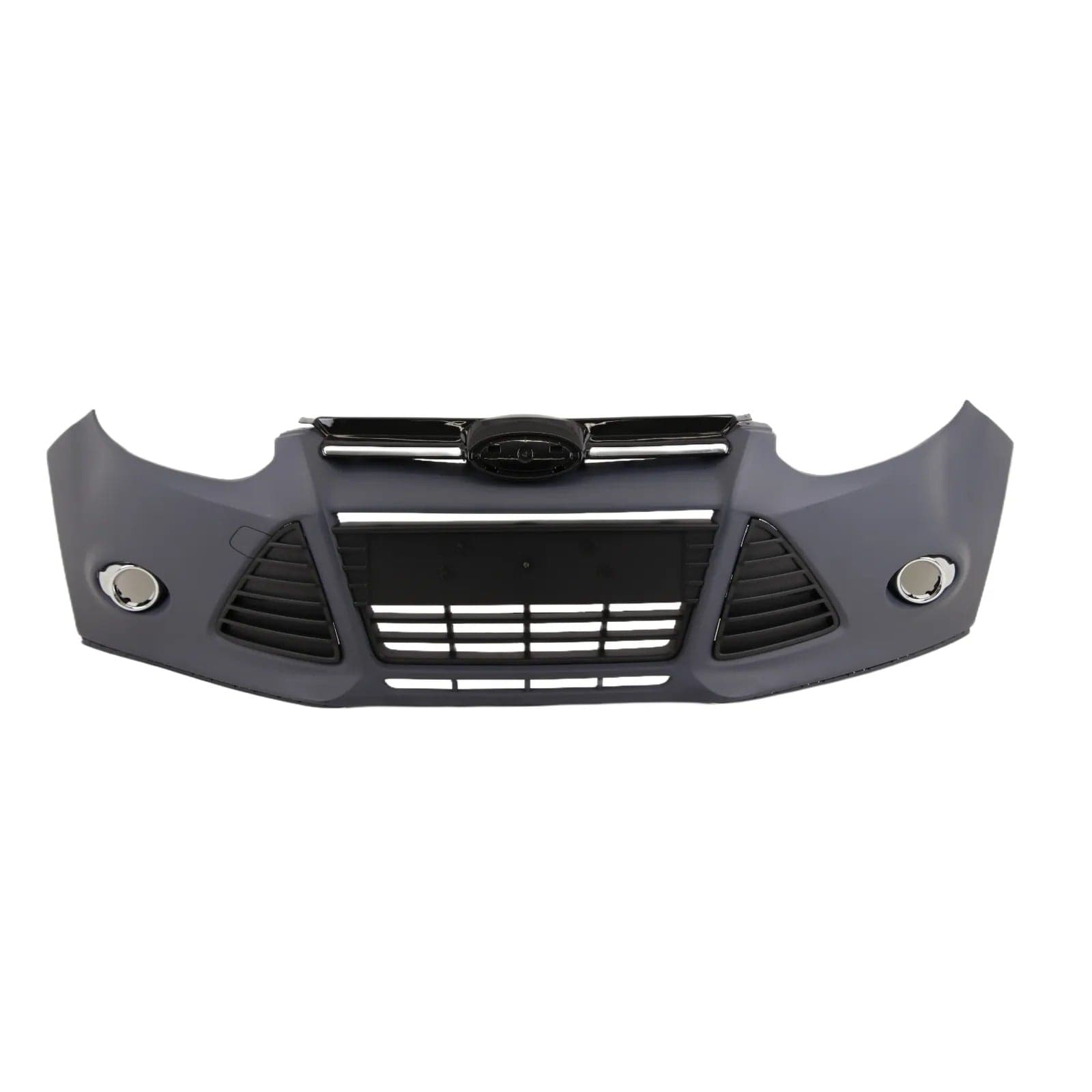Fits Ford Focus 2011-2014 Front Bumper Kit Complete Primed For Models With Fog Lamps